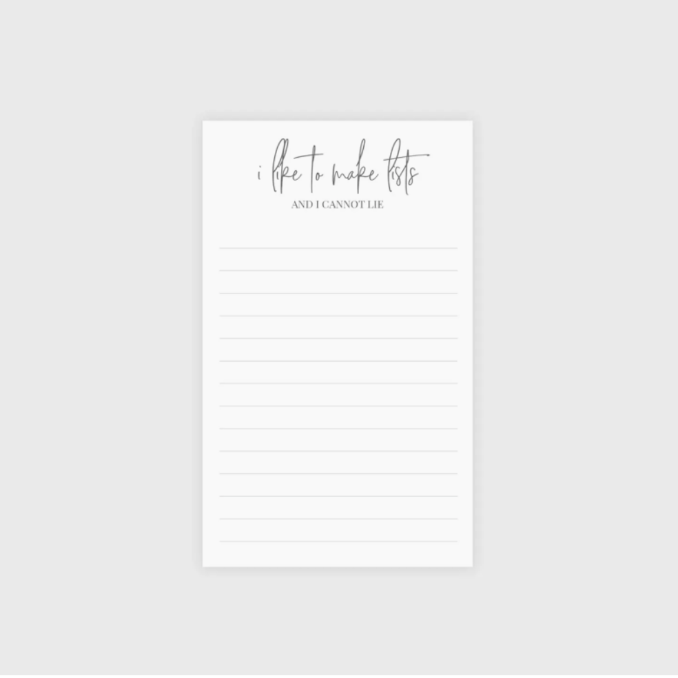 Like To Make Lists Notepad