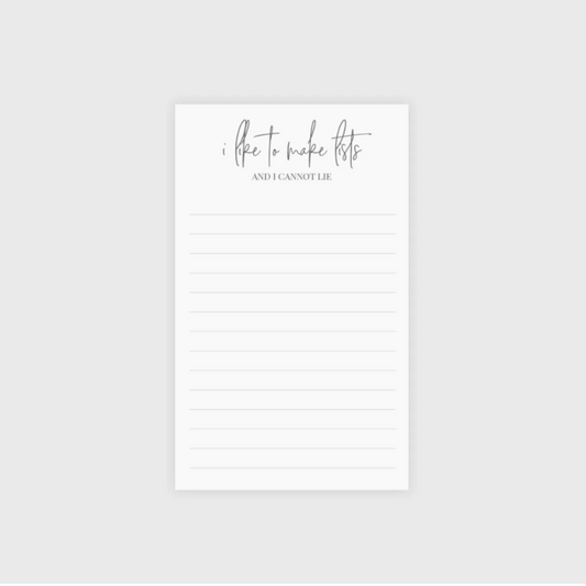 Like To Make Lists Notepad