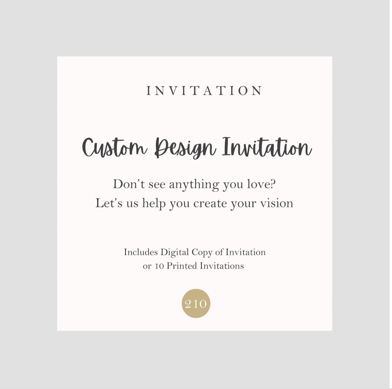 Digital Custom Invitation